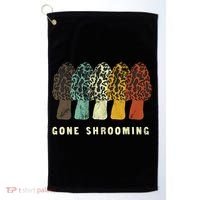 Gone Shrooming Gift Fun Mushroom Hunters Gift Golf Towel thumb 0