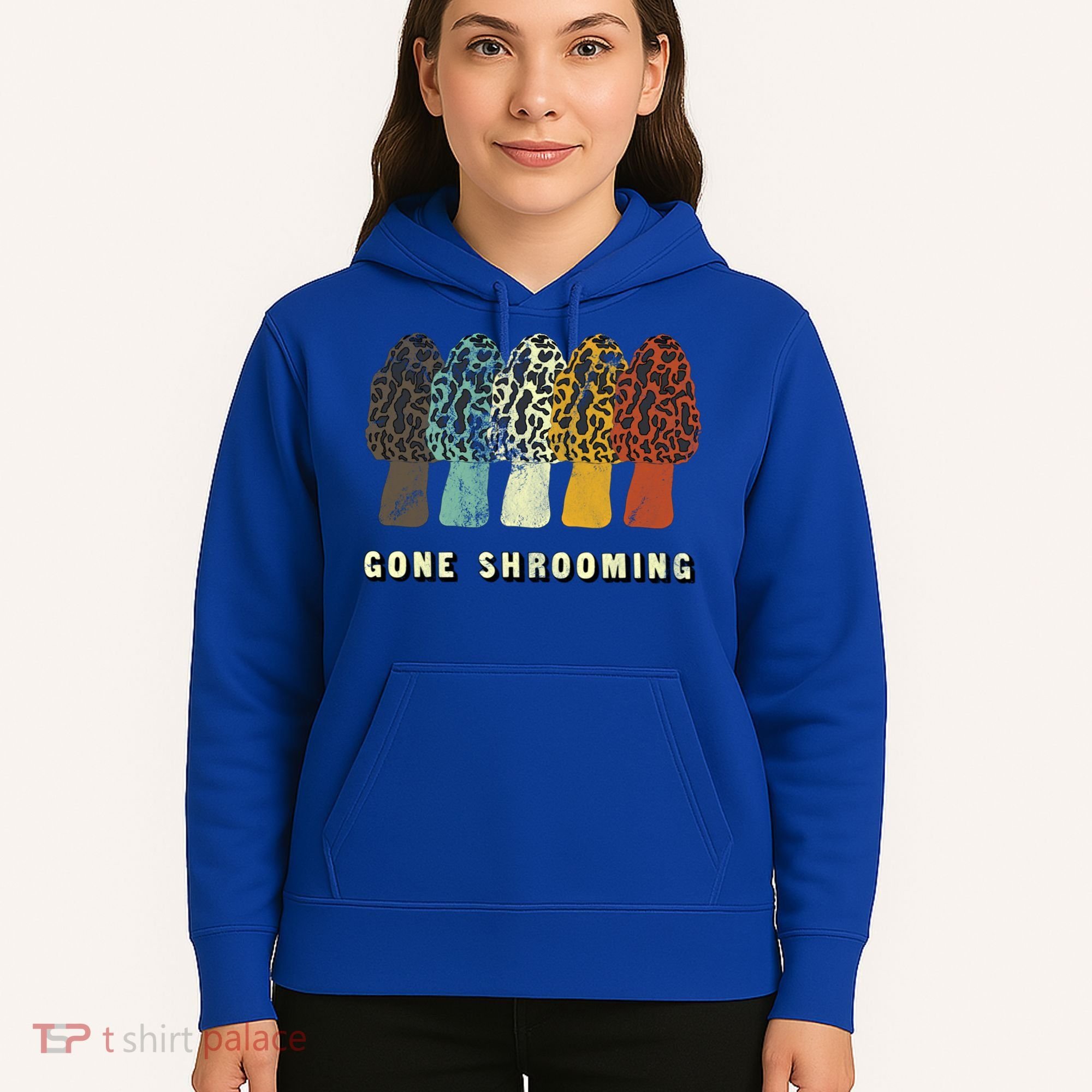 Gone Shrooming Gift Fun Mushroom Hunters Gift Hoodie