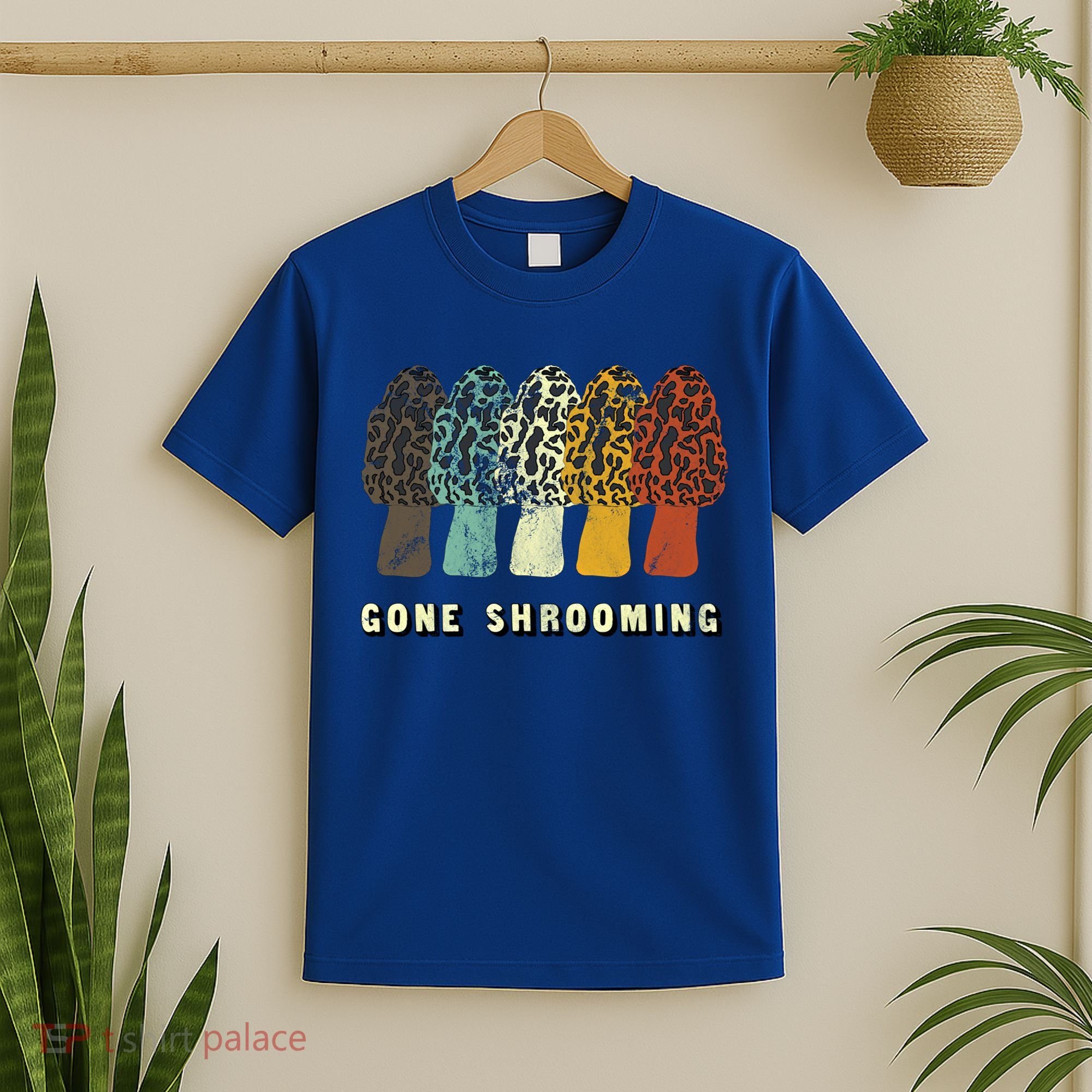 Gone Shrooming Gift Fun Mushroom Hunters Gift T-Shirt