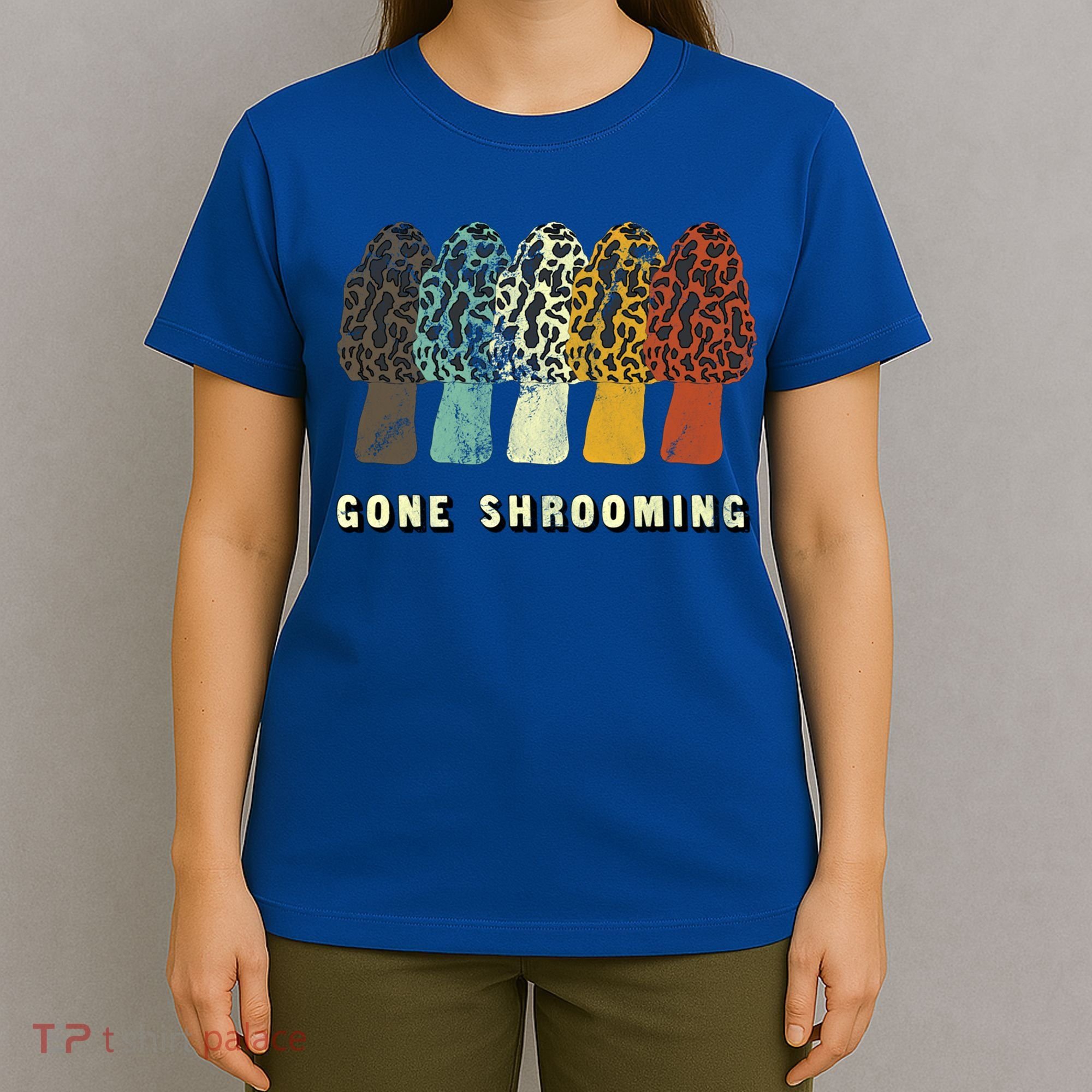 Gone Shrooming Gift Fun Mushroom Hunters Gift T-Shirt