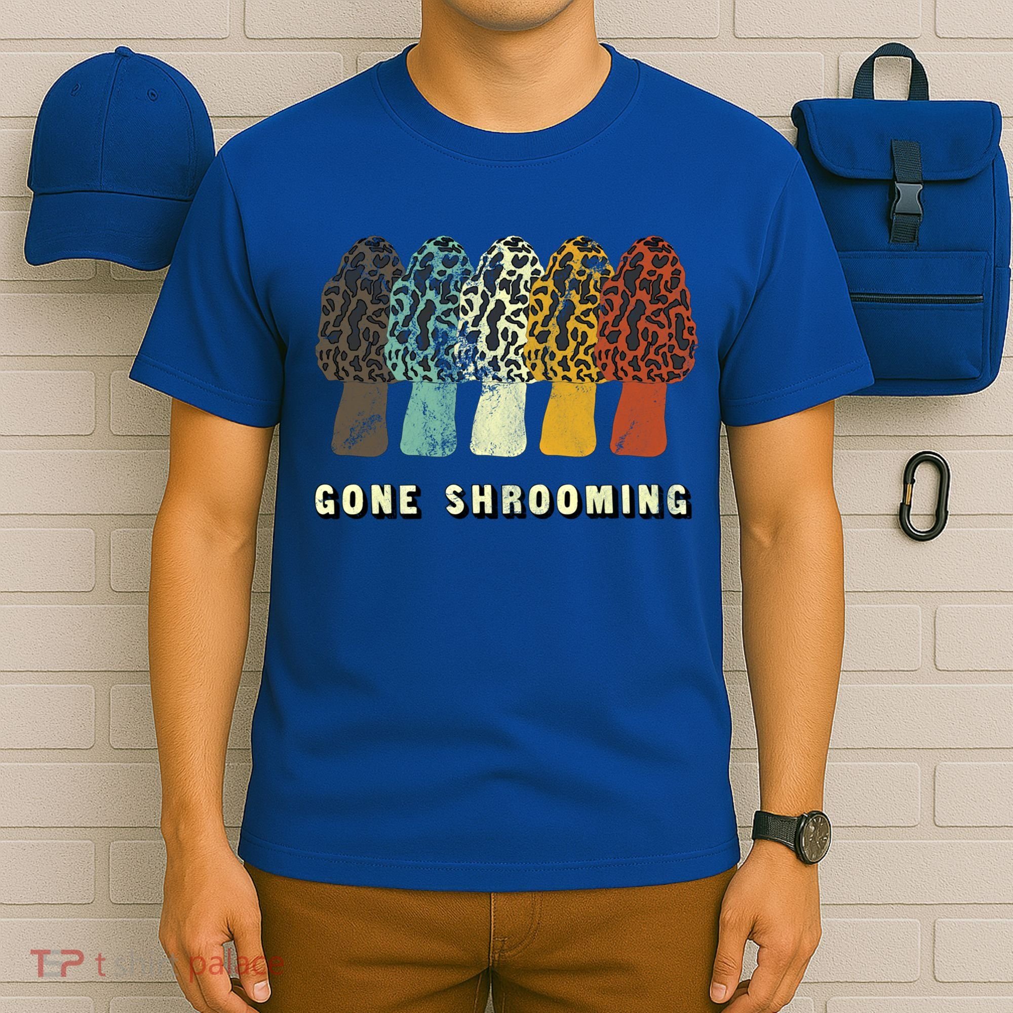 Gone Shrooming Gift Fun Mushroom Hunters Gift T-Shirt