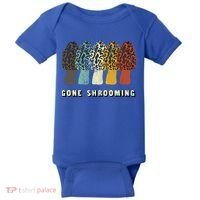 Gone Shrooming Gift Fun Mushroom Hunters Gift Baby Bodysuit thumb 0