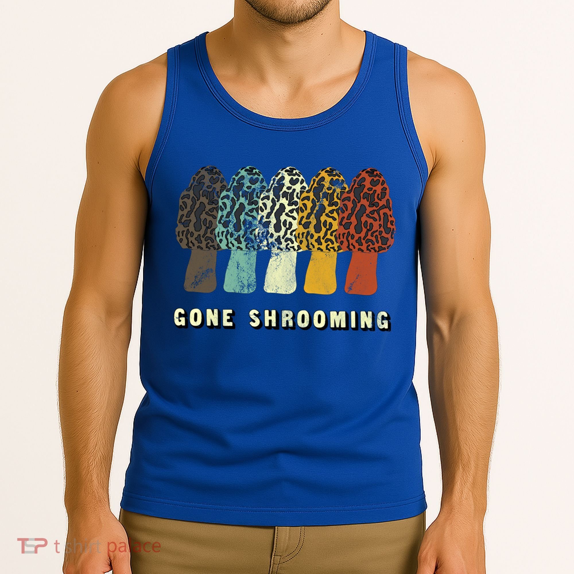 Gone Shrooming Gift Fun Mushroom Hunters Gift Tank Top