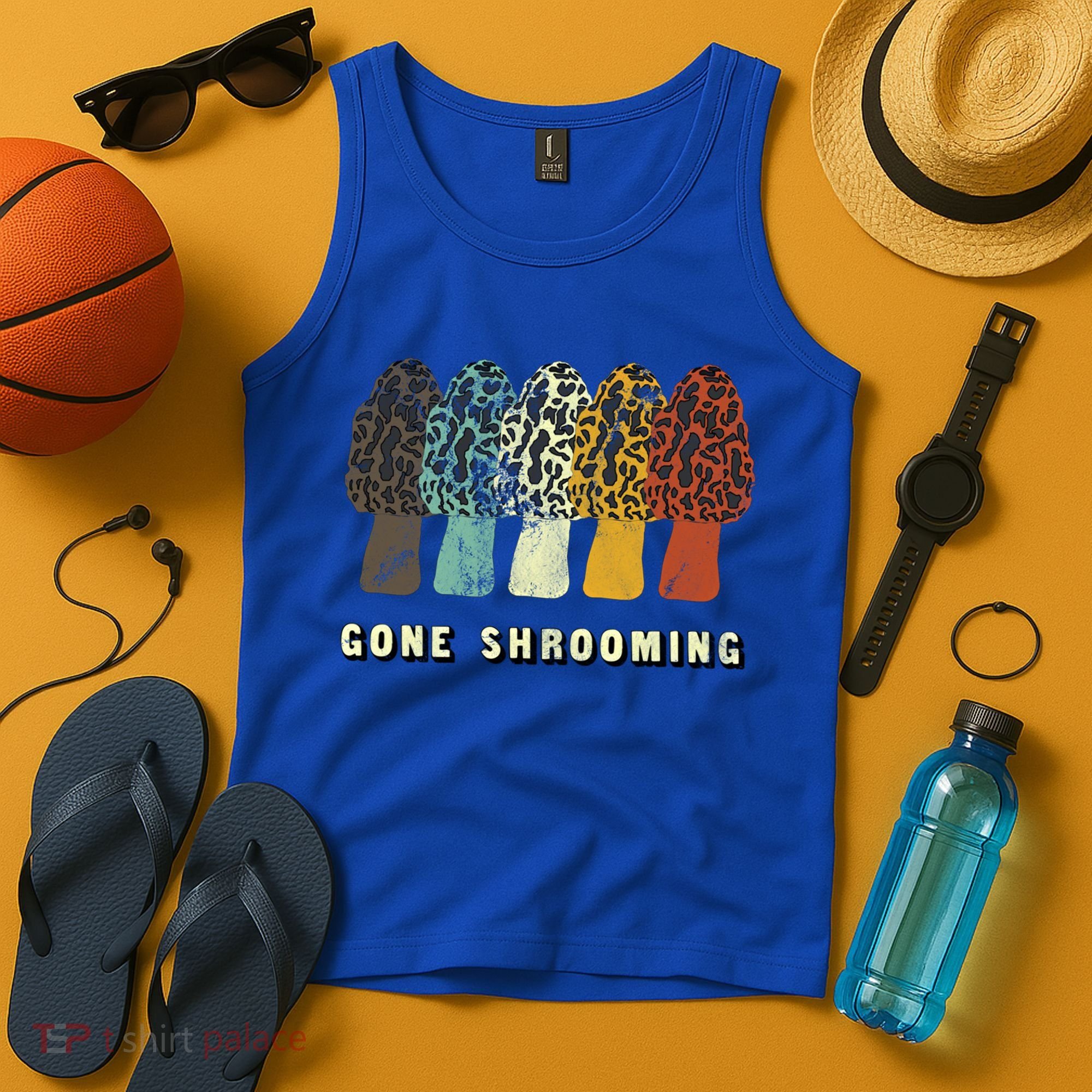 Gone Shrooming Gift Fun Mushroom Hunters Gift Tank Top