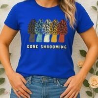 Gone Shrooming Gift Fun Mushroom Hunters Gift Women's T-Shirt thumb 2