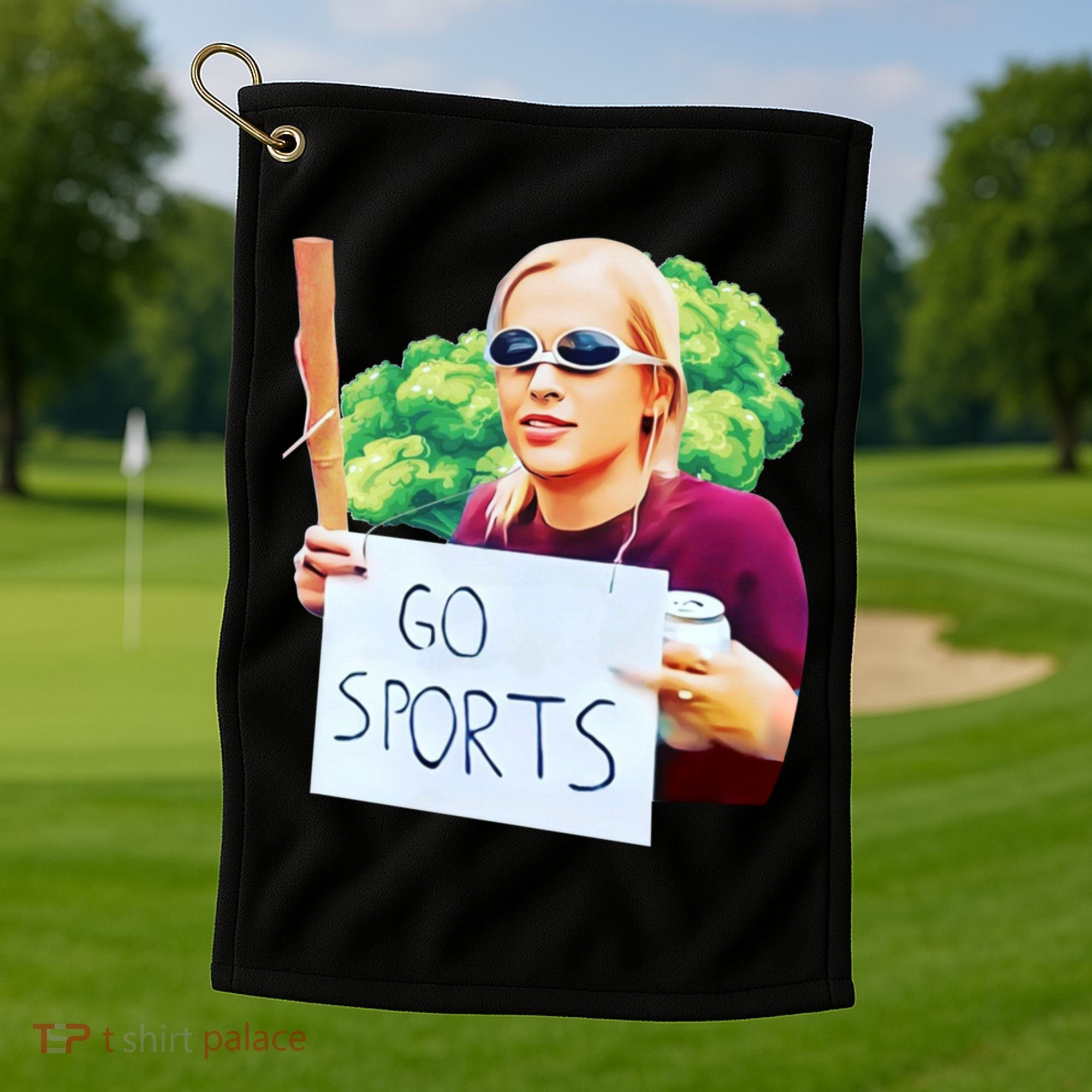 Go Sports Girl Meme Golf Towel