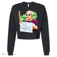 Go Sports Girl Meme Cropped Pullover Crew thumb 0