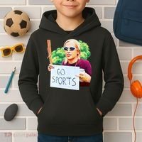 Go Sports Girl Meme Kids Hoodie thumb 2