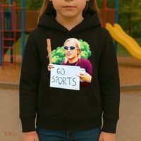 Go Sports Girl Meme Kids Hoodie thumb 3