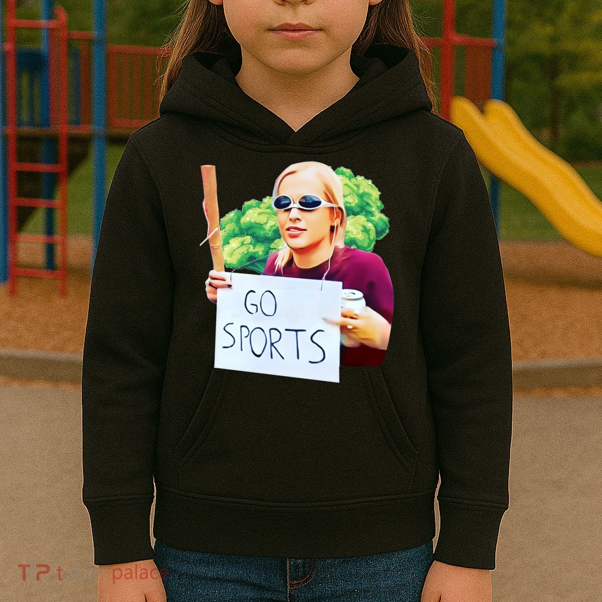 Go Sports Girl Meme Kids Hoodie