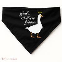 God's Silliest Goose Funny USA-Made Doggie Bandana thumb 0