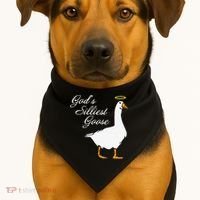 God's Silliest Goose Funny USA-Made Doggie Bandana thumb 1