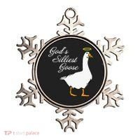 God's Silliest Goose Funny Ornament thumb 0