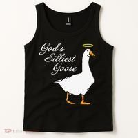 God's Silliest Goose Funny Tank Top thumb 2