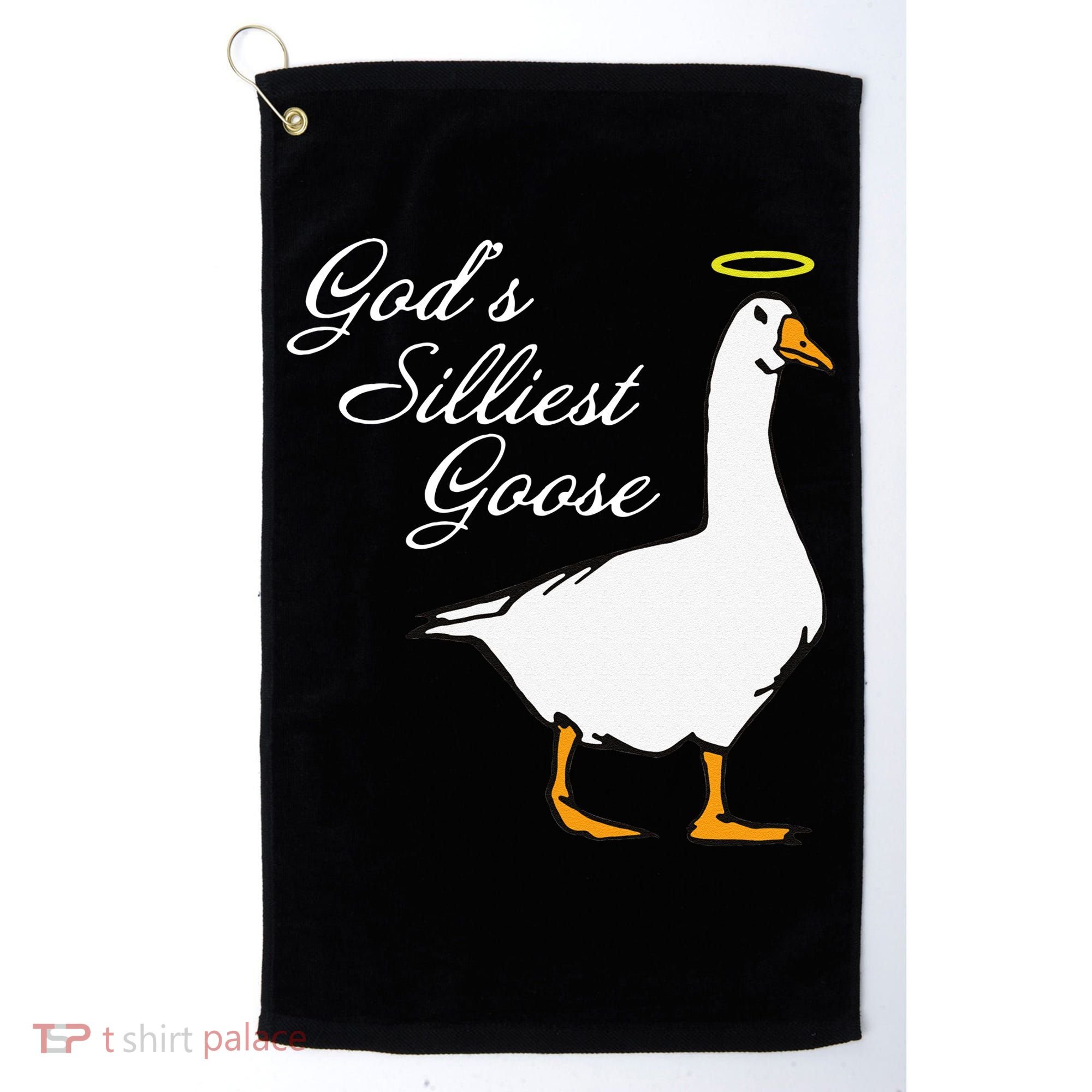 God's Silliest Goose Funny Golf Towel
