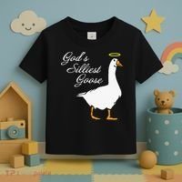 God's Silliest Goose Funny Toddler T-Shirt thumb 3