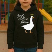 God's Silliest Goose Funny Kids Hoodie thumb 3