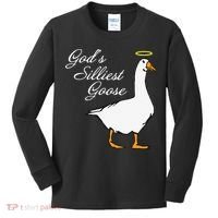God's Silliest Goose Funny Kids Long Sleeve Shirt thumb 0