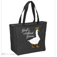 God's Silliest Goose Funny Tote Bag thumb 2
