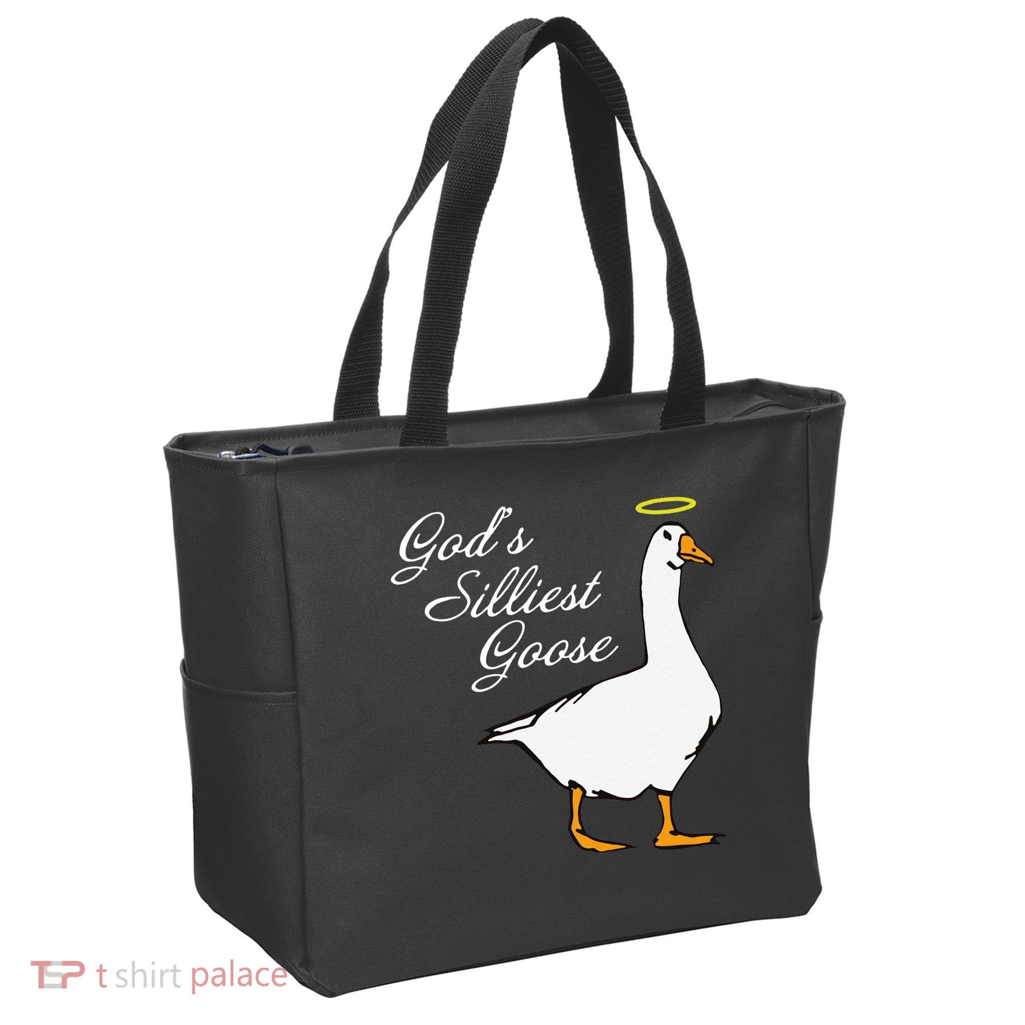 God's Silliest Goose Funny Tote Bag