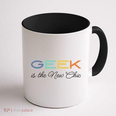 Geek Science Geek Is Chic It Nerd Funny Tech Geeky Stem Coffee Mug back