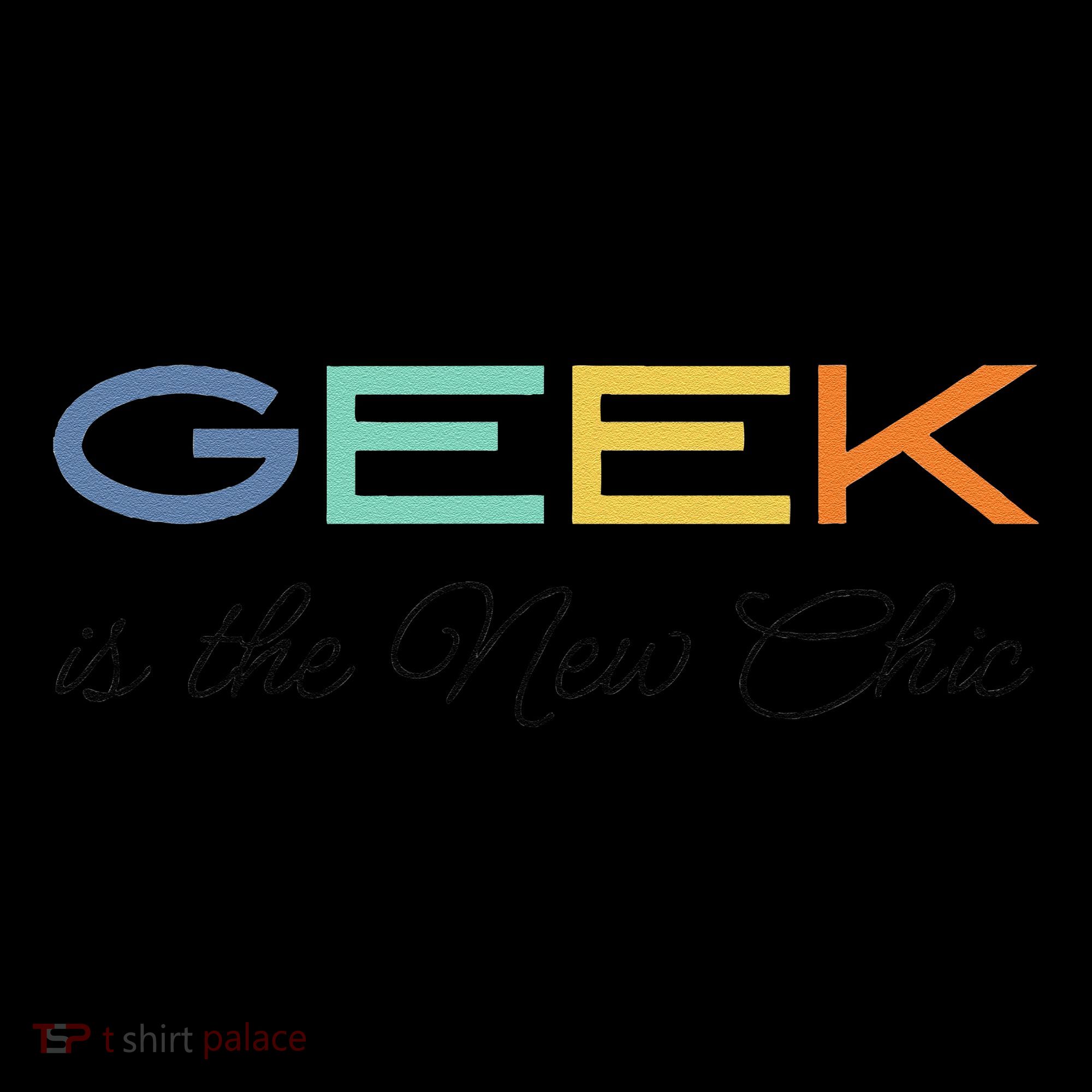 Geek Science Geek Is Chic It Nerd Funny Tech Geeky Stem Women's Hoodie