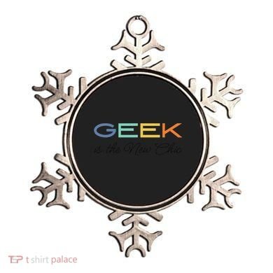 Geek Science Geek Is Chic It Nerd Funny Tech Geeky Stem Ornament