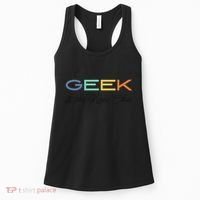 Geek Science Geek Is Chic It Nerd Funny Tech Geeky Stem Women's Tank Top thumb 0