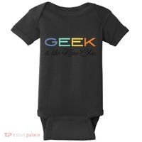 Geek Science Geek Is Chic It Nerd Funny Tech Geeky Stem Baby Bodysuit thumb 0
