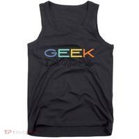 Geek Science Geek Is Chic It Nerd Funny Tech Geeky Stem Tank Top thumb 0