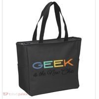 Geek Science Geek Is Chic It Nerd Funny Tech Geeky Stem Tote Bag thumb 2