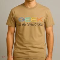 Geek Science Geek Is Chic It Nerd Funny Tech Geeky Stem T-Shirt thumb 3