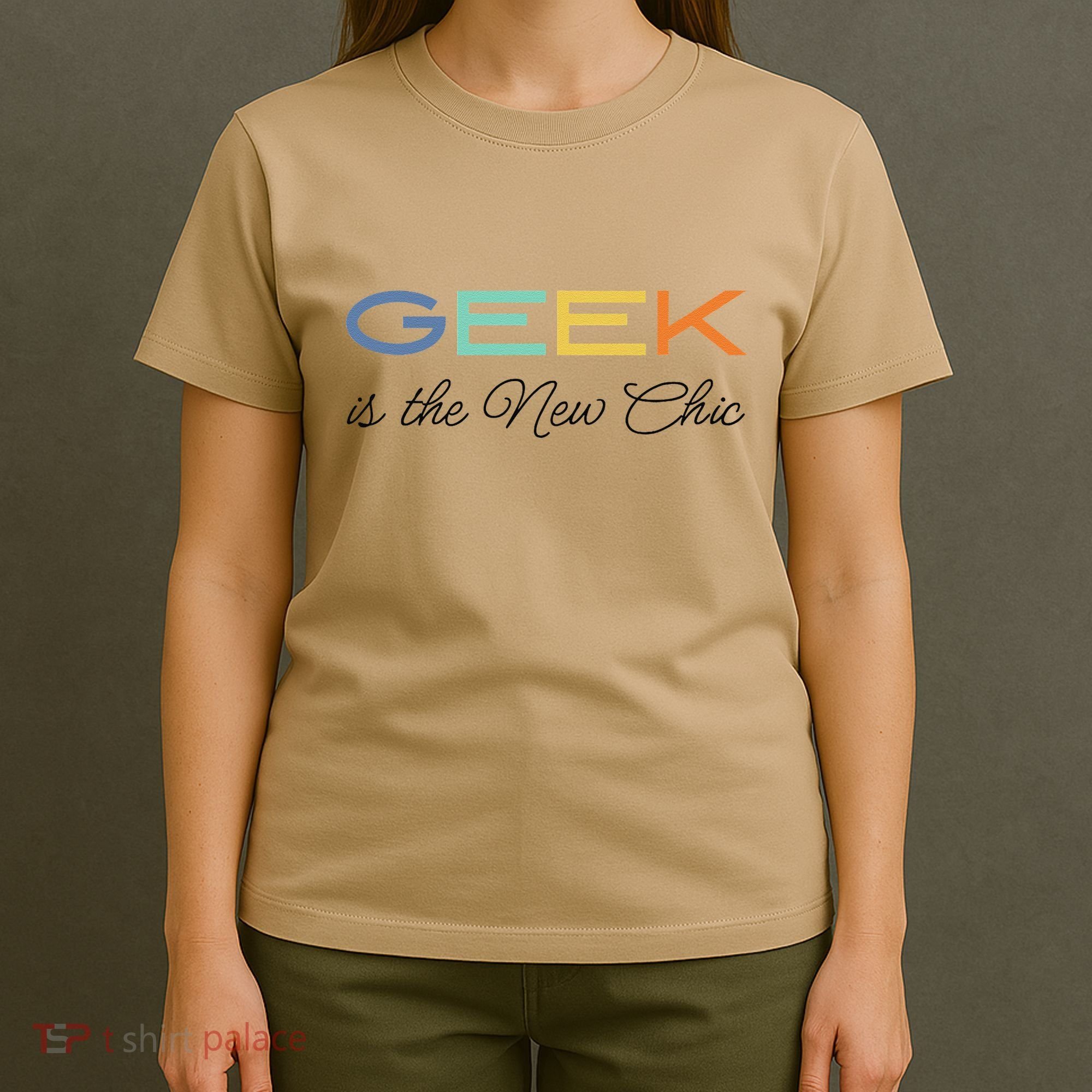 Geek Science Geek Is Chic It Nerd Funny Tech Geeky Stem T-Shirt