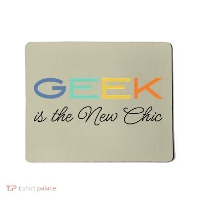 Geek Science Geek Is Chic It Nerd Funny Tech Geeky Stem Mousepad