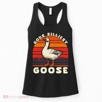 Gods Silliest Goose Costume Funny Meme Gifts Silly Goose Women's Tank Top thumb 0
