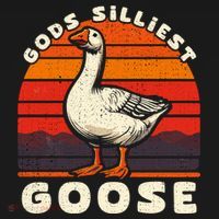 Gods Silliest Goose Costume Funny Meme Gifts Silly Goose Women's Tank Top thumb 5
