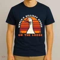 Gods Silliest Goose Costume Funny Meme Gifts Silly Goose T-Shirt thumb 3