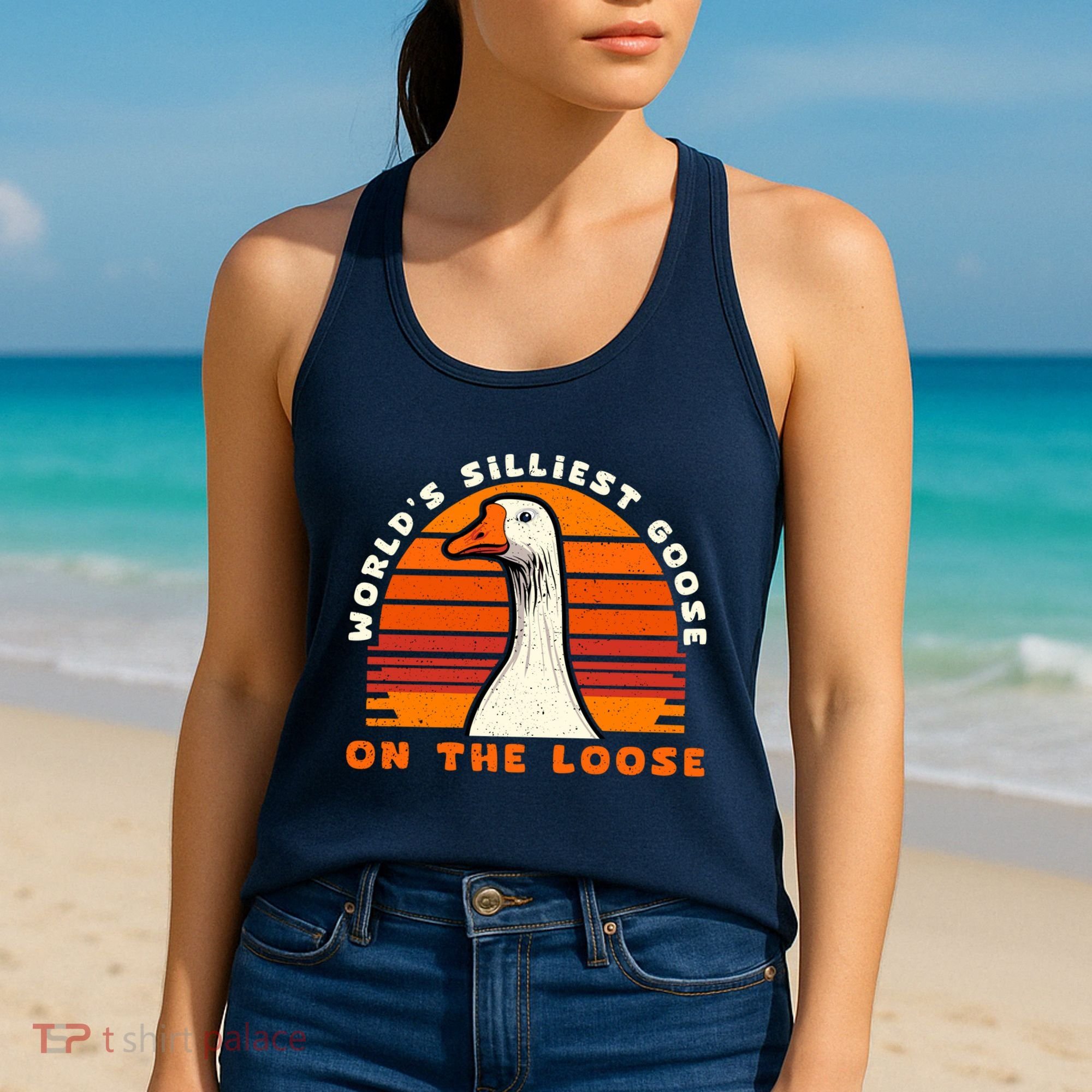 Gods Silliest Goose Costume Funny Meme Gifts Silly Goose Women's Tank Top
