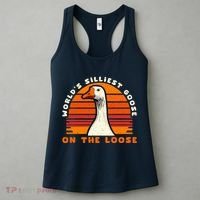 Gods Silliest Goose Costume Funny Meme Gifts Silly Goose Women's Tank Top thumb 3