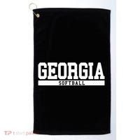 Georgia Softball Golf Towel thumb 0