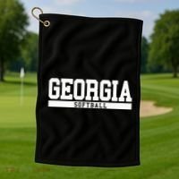 Georgia Softball Golf Towel thumb 1