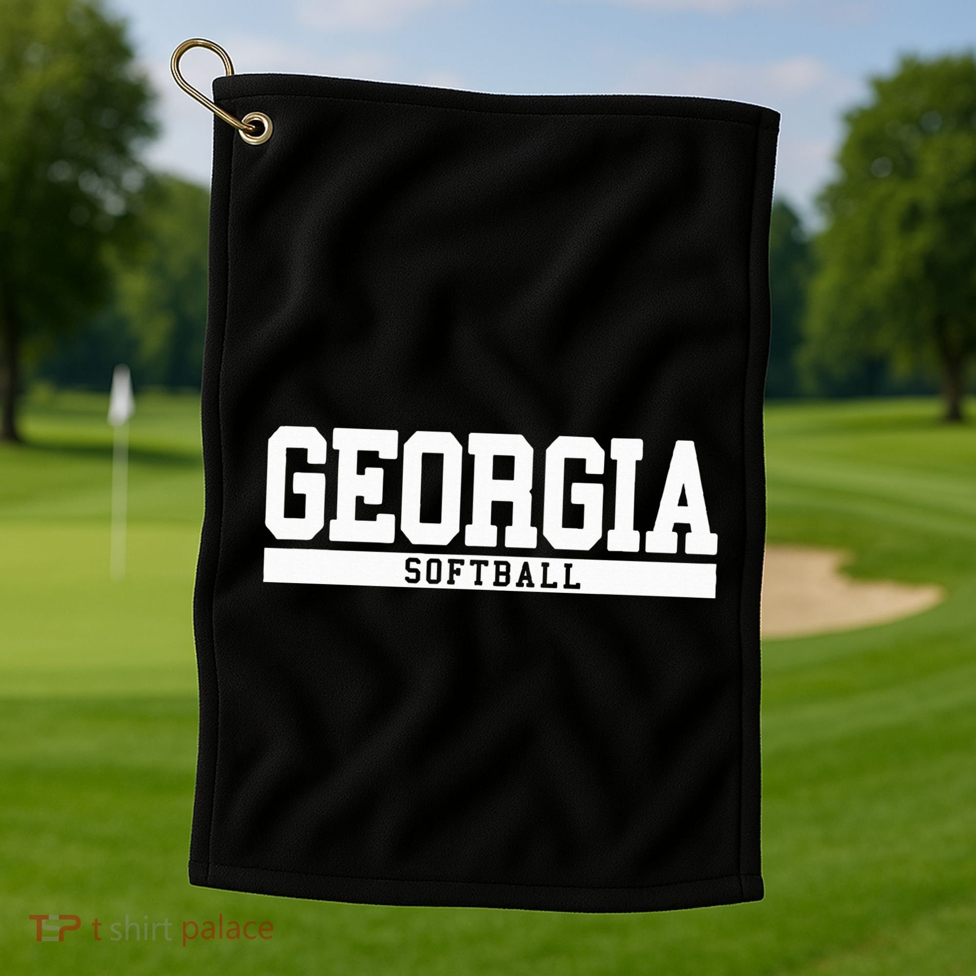 Georgia Softball Golf Towel