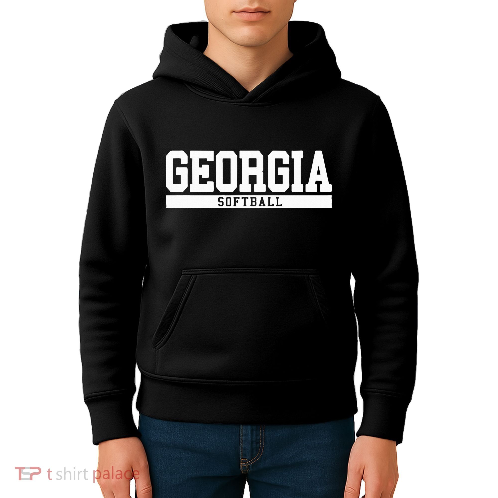 Georgia Softball Kids Hoodie