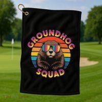 Groundhog Squad Golf Towel thumb 1