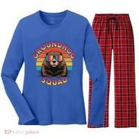 Groundhog Squad Women's Long Sleeve Flannel Pajama Set  thumb 0