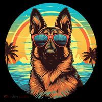 German Shepherd Button thumb 1
