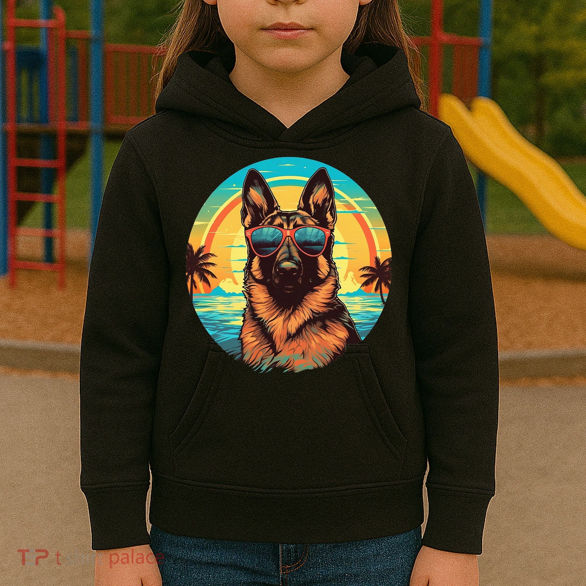 German Shepherd Kids Hoodie