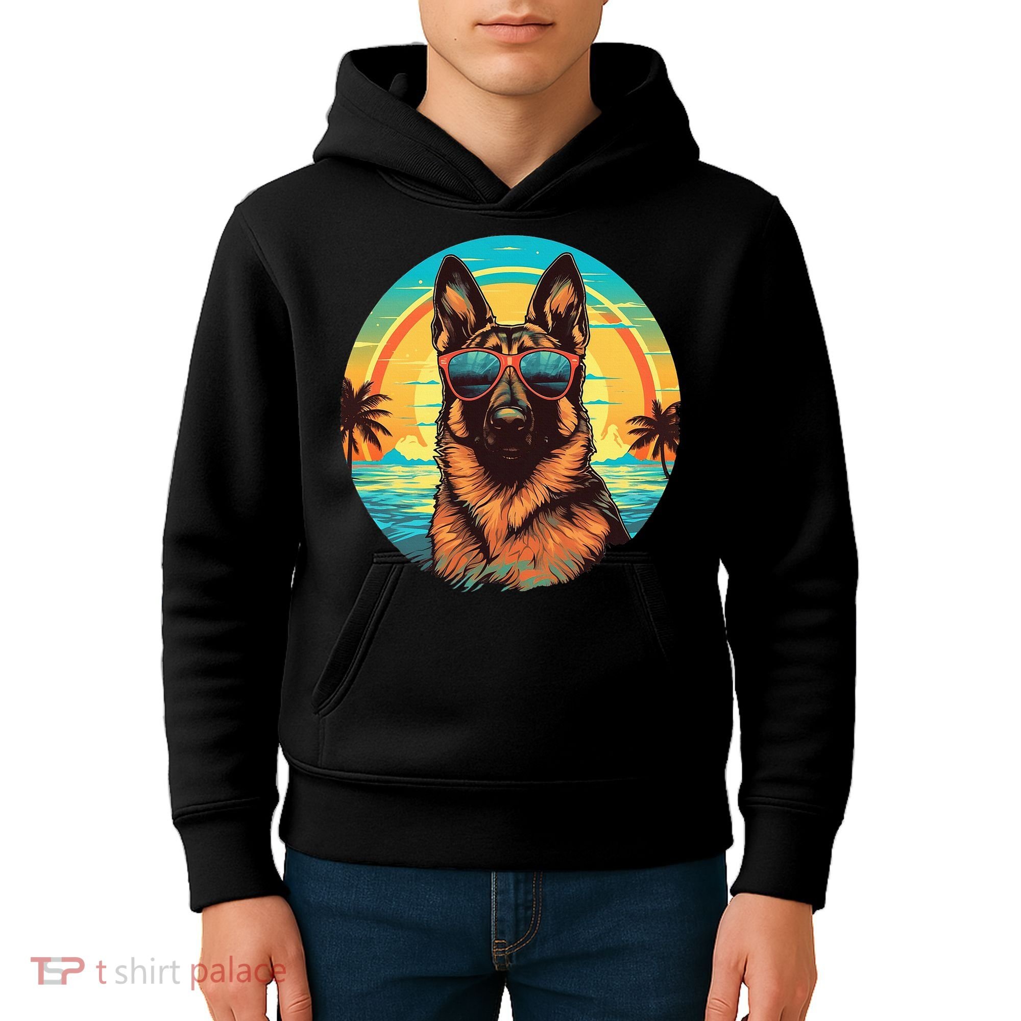 German Shepherd Kids Hoodie