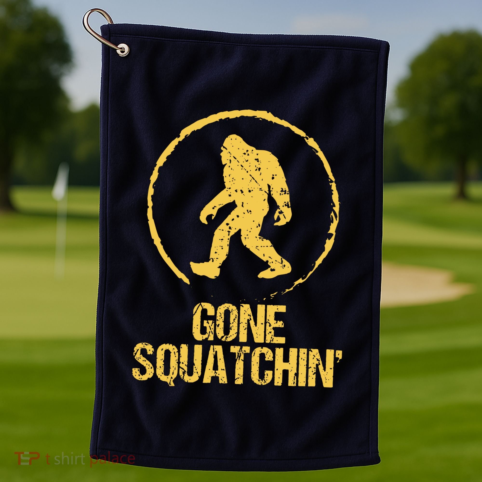 Gone Squatchin Golf Towel