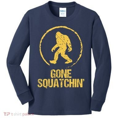 Gone Squatchin Kids Long Sleeve Shirt